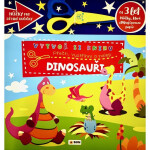 Vytvoř knihu Dinosauři - Přečti, vystřihni, nalep 3+