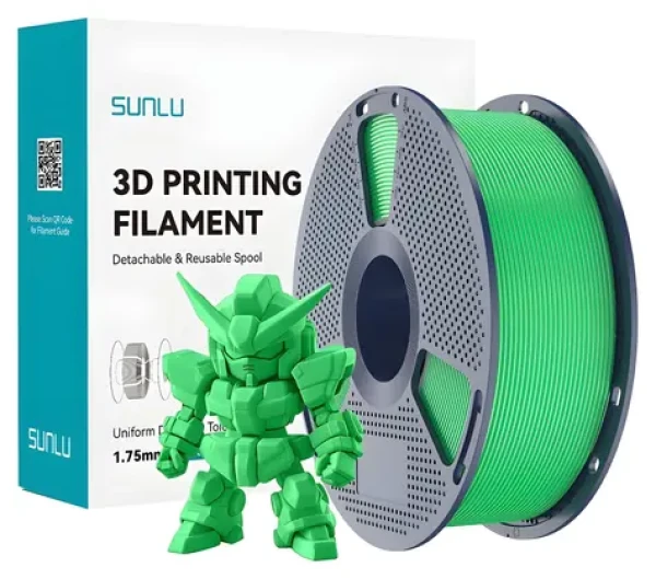 Sunlu PLA+ 2.0 zelená / Tisková struna / 1,75 mm / 1 kg (PLA+ 2.0 G)