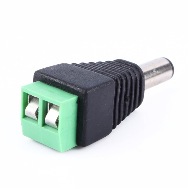 DC konektor se šroubovací svorkou 5,5 x 2,1 mm - Samec