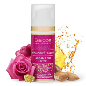 Bio královský peeling - Růže 50ml Saloos