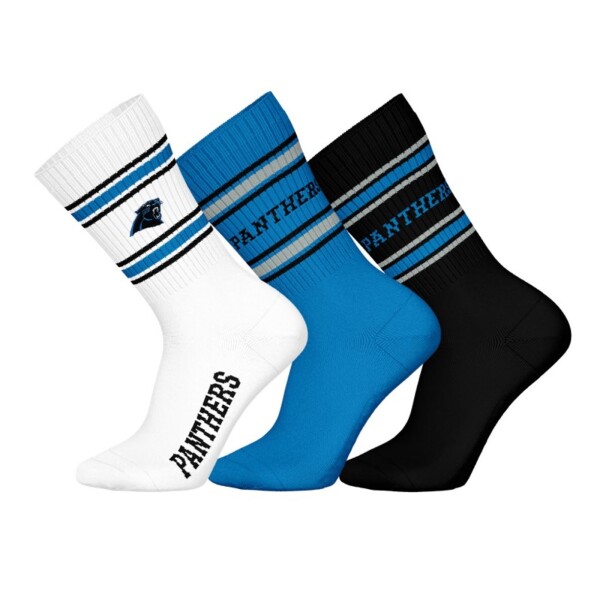 Pánské ponožky Carolina Panthers NFL Team Set Crew (3 páry) Velikost: 39–42