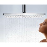 HANSGROHE - Rainmaker Select Hlavová sprcha 460, sprchové rameno 10 cm, černá/chrom 24002600