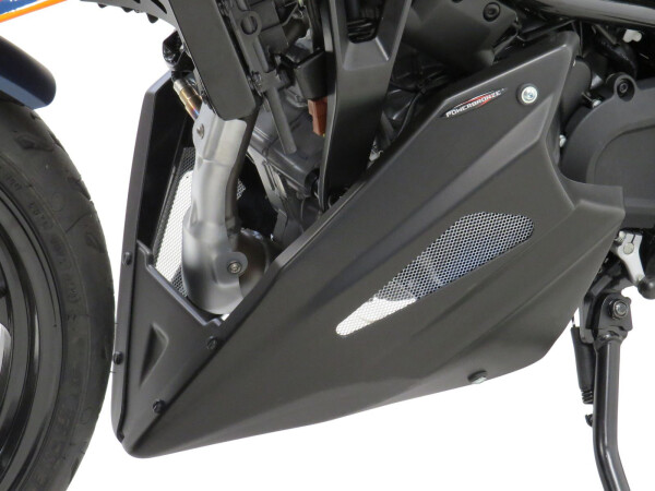 Ktm 125 Duke 24-25, 250 Duke 24-25 Klín pod motor - 3 barvy - Karbonový vzhled-stříbrná mřížka