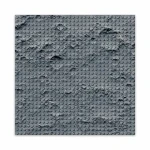 BRIXIES Plus 225.004 Designová podložka na stavění - měsíční krajina 25,5 x 25,5 cm