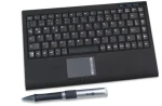 Keysonic ACK-540U+ (US) černá / Mini klávesnice / Touchpad / USB (12862)