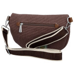 Trendy dámská textilní ledvinka Ayana, tmavě hnědá