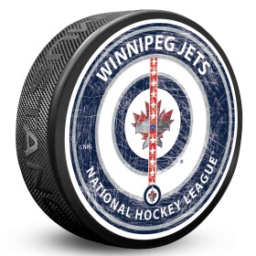 Mustang Puk Winnipeg Jets NHL Center Ice