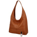 Velká dámská kožená kabelka Hayley, hnědá