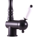 RAV Slezák - LABE - Umyvadlová/dřezová baterie bez výpusti, Černá - matná, 1/2" L508.5/8CMAT