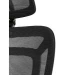 Kancelářská židle, synchronní mechanismus, černá síťovina, KA-Y358 BK