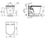 IDEAL STANDARD - La Dolce Vita Závěsné WC, AquaBlade, bílá E263401
