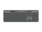 Logitech Slim Solar+ for Business grafitová / Bezdrátová klávesnice / US INT'L layout / 2.4 GHz / Bluetooth (920-013779)