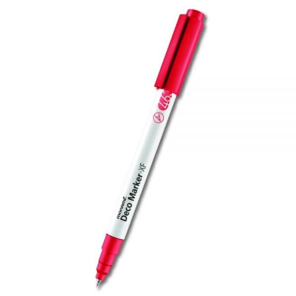 Akrylový fix Monami Deco Marker XF 0,7 mm - červená korálová DOPRODEJ