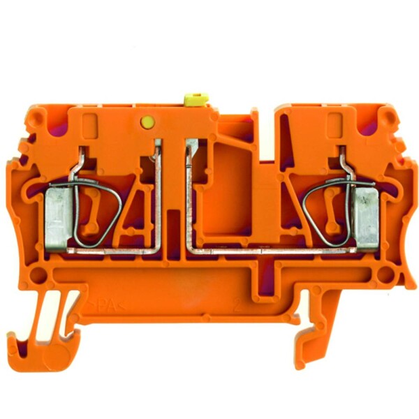 Weidmüller 8731680000 zkušební oddělovací řadová svorka pružinová svorka oranžová 100 ks