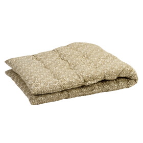 MADAM STOLTZ Prošívaná matrace Caramel 70 × 180 cm, hnědá barva, textil