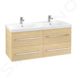 VILLEROY & BOCH - Avento Umyvadlová skříňka, 1180x514x452 mm, 4 zásuvky, Nordic Oak A89300VJ