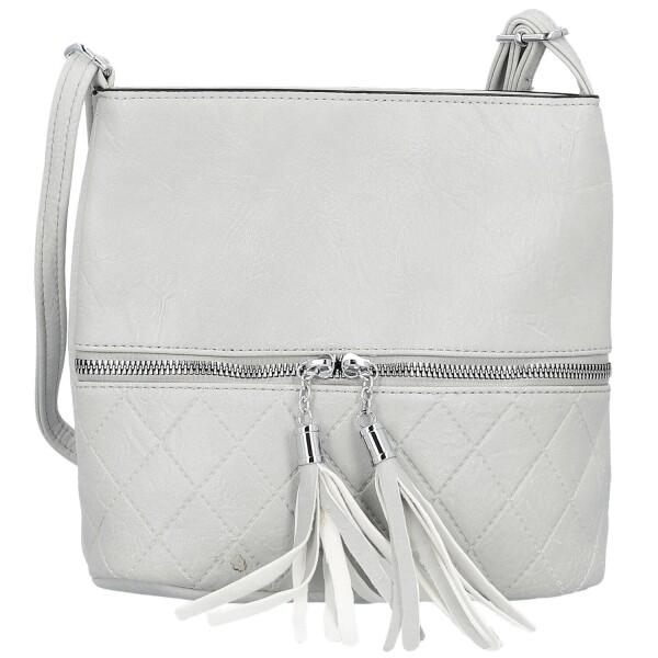 Stylová dámská koženková crossbody kabelka Betty, šedá