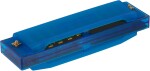 Hohner Translucent Harp C, blue, hardcase