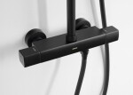 SAPHO - Sprchový sloup s termostatickou baterií, černá mat KJ639
