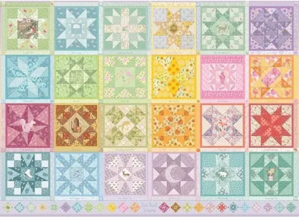 COBBLE HILL Puzzle Vyšívaná deka: Hvězdná roční období