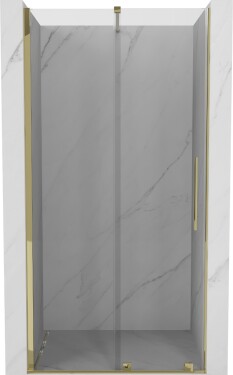 MEXEN/S - Velar posuvné sprchové dveře 100, transparent, zlatá 871-100-000-01-50