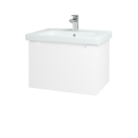 Dřevojas - Koupelnová skříňka COLOR SZZ 65 - N01 Bílá lesk / M01 Bílá mat 201722