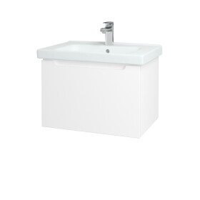 Dřevojas - Umyvadlová skříňka COLOR SZZ 65 - N01 Bílá lesk / L01 Bílá vysoký lesk 122959