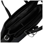 Módní dámská koženková kabelka do ruky Briana, černá