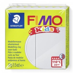 FIMO Kids 42g - dětská modelovací hmota světlá šedá