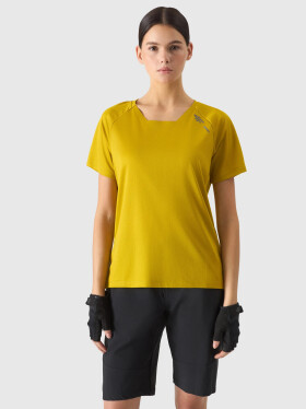 Dámské rychleschnoucí cyklistické tričko 4F žluté