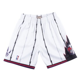 Mitchell & Ness Pánské kraťasy Toronto Raptors NBA 1998-99 Swingman Shorts - Bílá Velikost: M