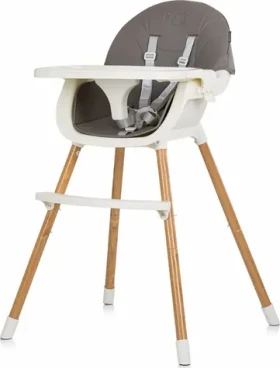 CHIPOLINO Jídelní židlička Rio 2v1 Graphite / Nosnost: 15 kg (155285)