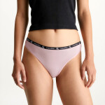 Dámská tanga Micro 1996 2Pack QD5035E-C4U - Calvin Klein L