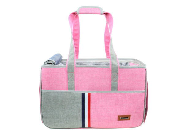 Elma cestovní taška pro psa | do 4 Kg Barva: Růžová, Dle váhy psa: do 3 kg 40 x 18 cm, 47 x 19 cm