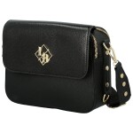 Módní dámská koženková crossbody kabelka LB Stylish, černá