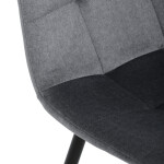 Jídelní židle, šedá, sametová látka, DCL-X7015 GREY2