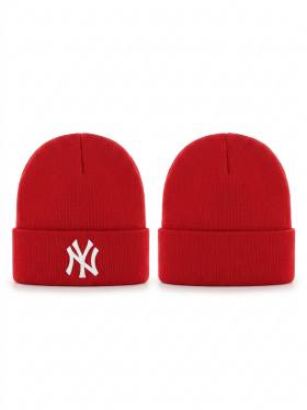 47 Brand Dětská zimní čepice New York Yankees MLB Haymaker '47 CUFF KNIT Red