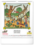 Nástěnný kalendář 2026 NOTIQUE - Josef Lada – Říkadla, 30 x 34 cm
