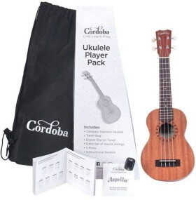 Cordoba Ukulele Player Pack Soprano - Natural