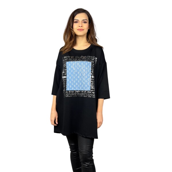 HOSH Mikinové šaty Defne Velikost: UNI, Barva: Černá