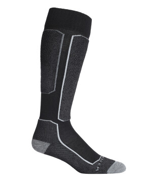 Pánské merino ponožky ICEBREAKER Mens Ski+ Light OTC, Black velikost: 39-41,5 (S)