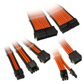 Kolink Prodlužovací sada opletených kabelů Core Adept oranžová (COREADEPT-EK-ORN)