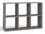 FRONTI Regál MALAX 2X3 hnědošedý