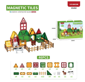 Mamido Magnetická stavebnice farma 42 dílů