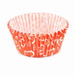 Cake star papírové košíčky na muffiny a cupcakes barevné 50x30 mm 100ks-vzor 17