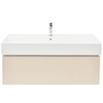 Koupelnová skříňka s umyvadlem SAT Feel 100x30x46 cm pískově béžová mat SATFEEL100BEU2B SATFEEL100BEU2B