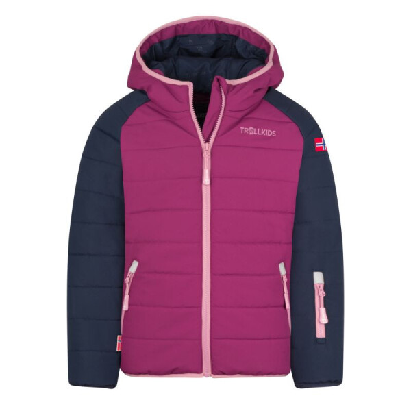Trollkids Dětská sněhová bunda Hafjell PRO s kapucí Woodproof Pink (514-182) 98