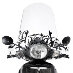 149ASP plexi čiré Aprilia Scarabeo 125-200 (07-11), vxš530x700 mm, s ochrannou rukou