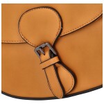 Trendová koženková crossbody Atlay, žlutá