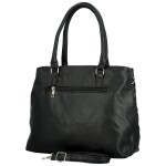 Trendy dámská koženková kabelka na rameno Asila, černá